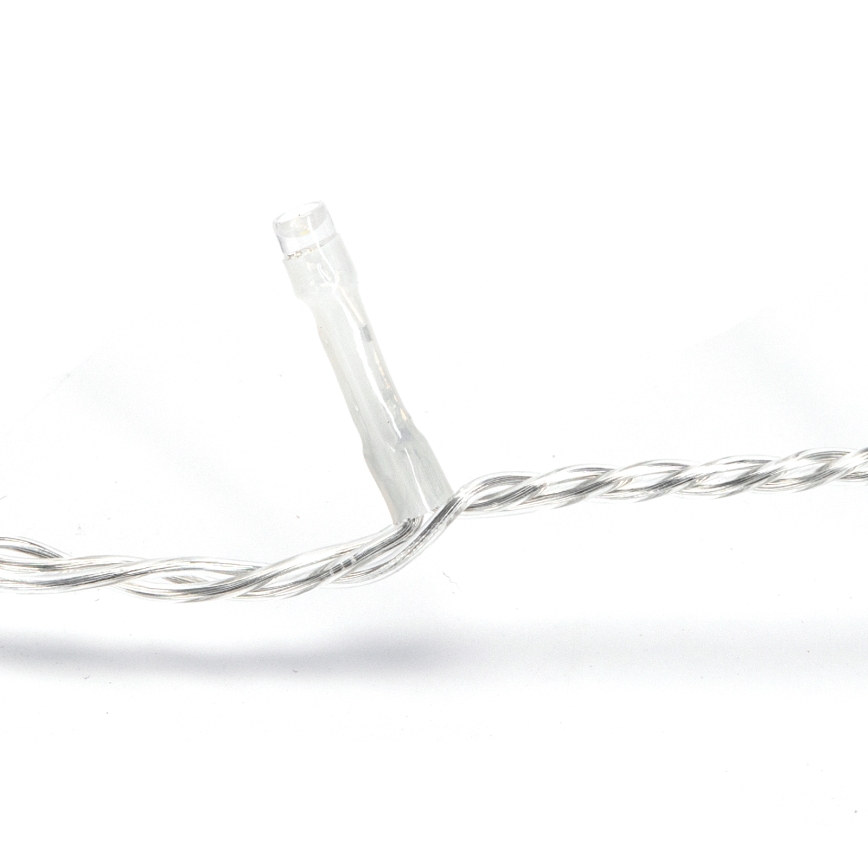 Aigostar - Guirlande de Noël extérieure 600 LED / 8 fonctions, 33 m, IP44, blanc froid