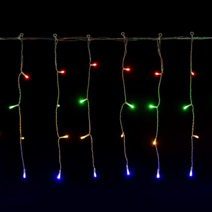 Aigostar - Guirlande de Noël LED d'extérieur 200xLED/8 fonctions 3xAA 13x0,4m IP44 multicolore