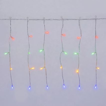 Aigostar - Guirlande de Noël LED d'extérieur 200xLED/8 fonctions 3xAA 13x0,4m IP44 multicolore