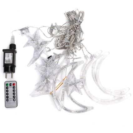 Aigostar - Guirlande de Noël extérieure LED RGBY 120 LED / 8 fonctions, 3 x 0,6 m, IP44, multicolore + télécommande