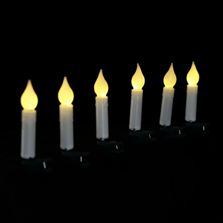 Aigostar - Guirlande de Noël LED 25 LED / 3x AA, 5 m, blanc chaud