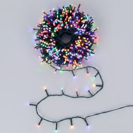 Aigostar - Guirlande de Noël LED d'extérieur 1500 LEDs/8 fonctions, 78 m, IP44, multicolore