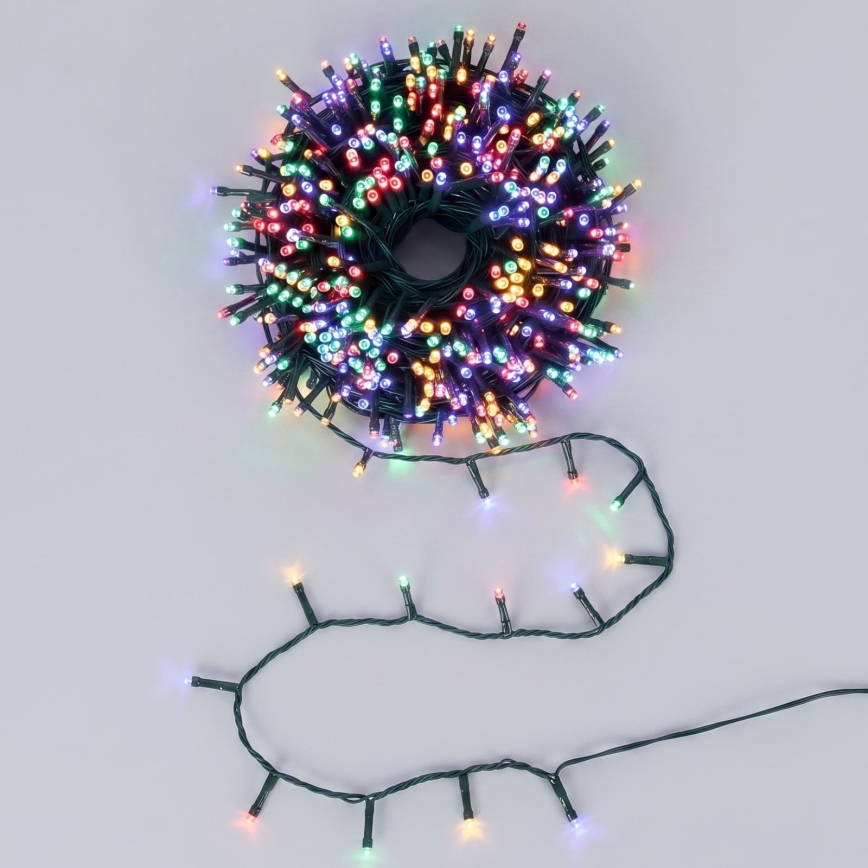 Aigostar - Guirlande de Noël LED d'extérieur 1500 LEDs/8 fonctions, 78 m, IP44, multicolore