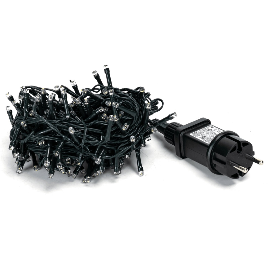 Aigostar - Guirlande de Noël LED d'extérieur 200 LED, 8 fonctions, 13 m, IP44, blanc chaud