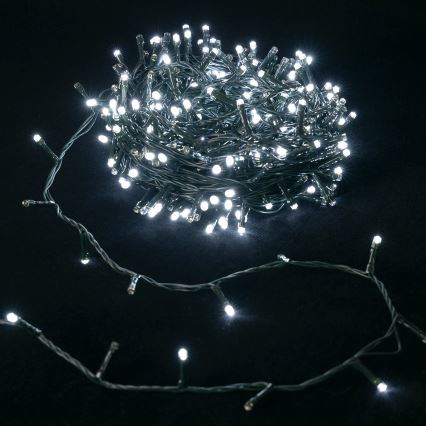 Aigostar - Guirlande de Noël LED d'extérieur 300 LED / 8 modes 30 m IP44 blanc froid
