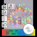 Aigostar - Guirlande de Noël LED d'extérieur 50xLED/8 fonctions 3xAA 5,3m IP44 multicolore