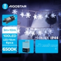 Aigostar - Guirlande de Noël LED extérieure 100xLED/8 fonctions 13m IP44 blanc froid