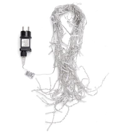 Aigostar - Guirlande de Noël LED extérieure 100xLED/8 fonctions 5x0,4m IP44 blanc chaud