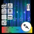 Aigostar - Guirlande de Noël LED extérieure 120 LED / 8 fonctions 6 x 0,6 m IP44 multicolore + télécommande