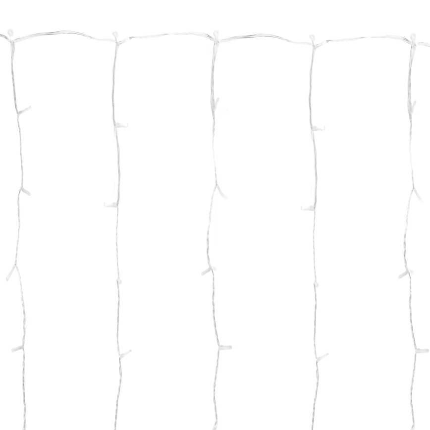 Aigostar - Guirlande LED extérieure 288xLED/8 fonctions 1,5x1,8m IP44 blanc froid