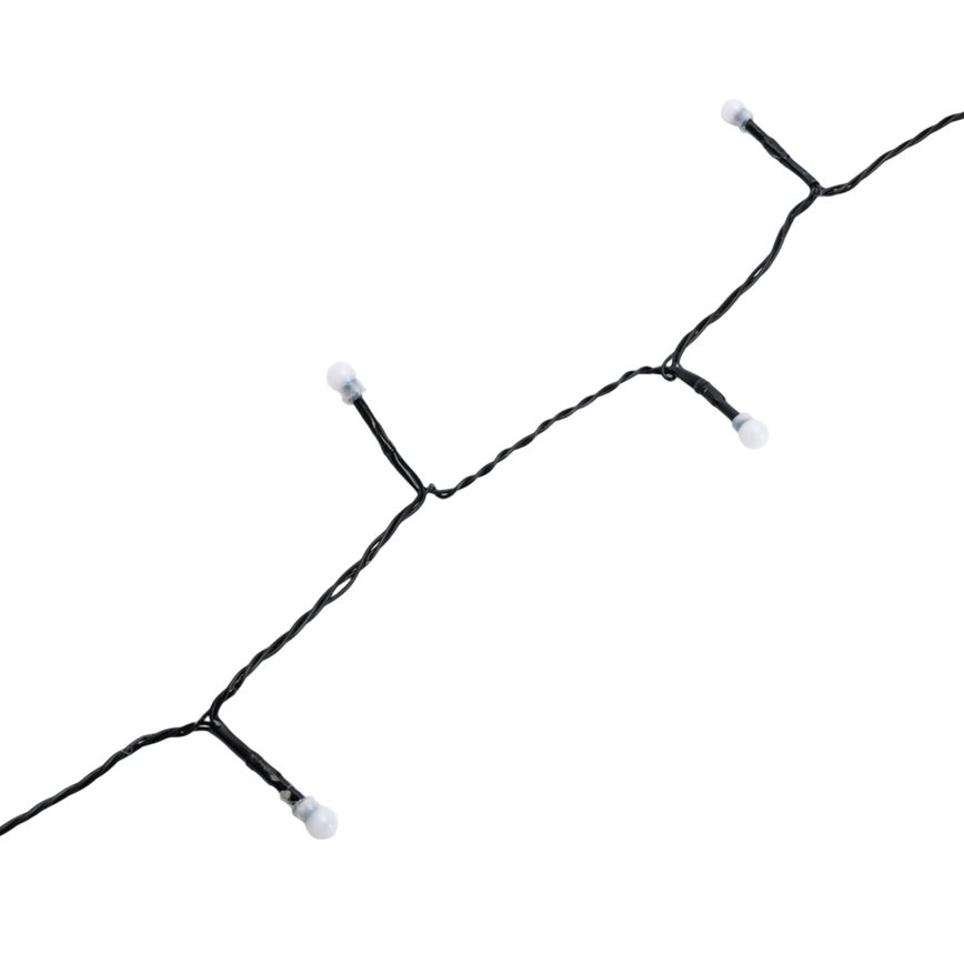 Aigostar - Guirlande de Noël LED extérieure 50 LED / 8 fonctions 8 m IP44 blanc chaud