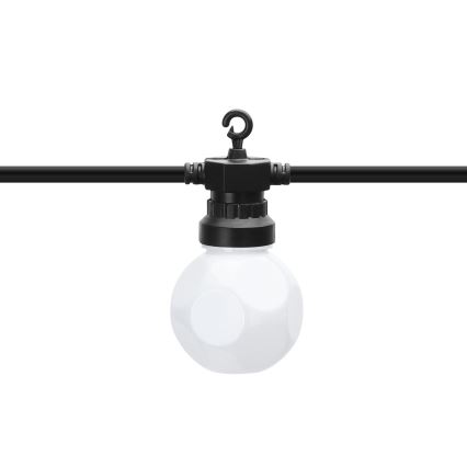 Aigostar - Guirlande décorative d'extérieur 10xLED/8m IP44 blanche chaude