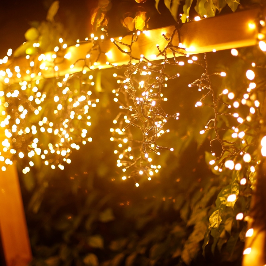 Aigostar - Guirlande décorative d'extérieur 250xLED/10m IP44 blanche chaude