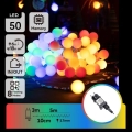 Aigostar - Guirlande décorative LED d'extérieur 50 LED / 8 fonctions, 5 m, IP44, multicolore