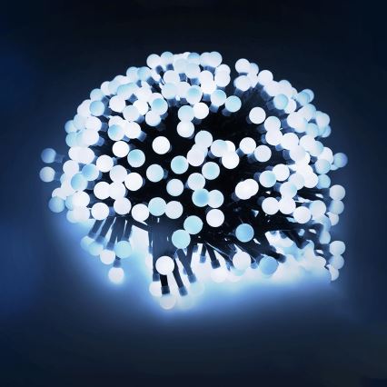 Aigostar - Guirlande lumineuse décorative LED d'extérieur 100 LED/8 fonctions 10 m IP44 blanc froid