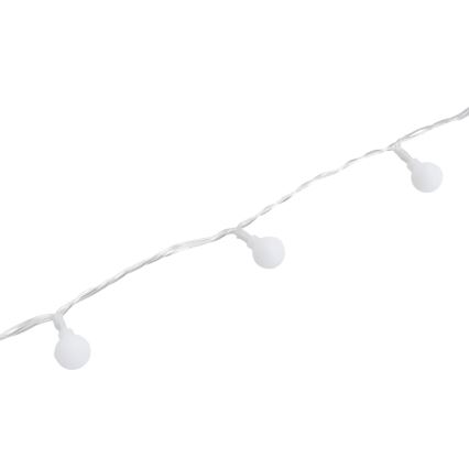 Aigostar - Guirlande décorative LED d'extérieur 50 LED / 8 modes 5 m IP44 blanc froid