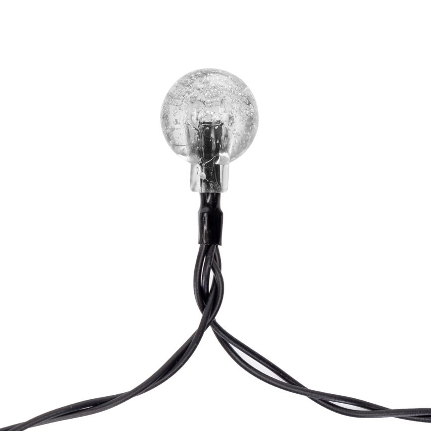 Aigostar - Guirlande décorative solaire 50xLED/8 fonctions 12m IP65 800 mAh blanc chaud