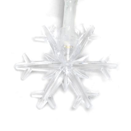 Aigostar - Guirlande LED de Noël 10xLED/3xAA 1,5m blanc chaud flocons
