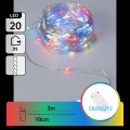 Aigostar - Guirlande LED de Noël 20xLED/2xCR2032 2m multicolore