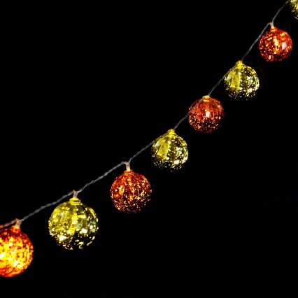 Aigostar - Guirlande lumineuse LED de Noël 20xLED/3xAA 2 m blanc chaud