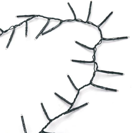 Aigostar - Guirlande LED de Noël d'extérieur, 200 LED, 8 fonctions, 8 m, IP44, blanc froid