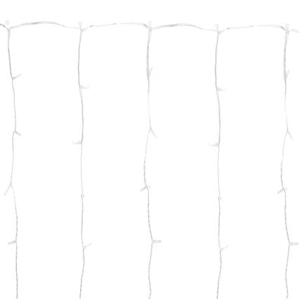 Aigostar - Guirlande de Noël LED extérieure 300 LEDs, 8 modes, 3×1 m, IP44, blanc froid + télécommande