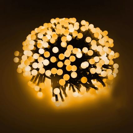 Aigostar - Guirlande lumineuse LED extérieure de Noël 100xLED/8 fonctions 3xAA 10,3m IP44 blanc chaud