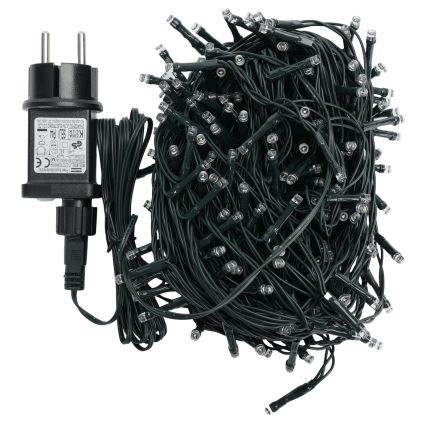 Aigostar - Guirlande lumineuse de Noël LED extérieure 200 LED, 8 fonctions, 20 m, IP44, blanc froid