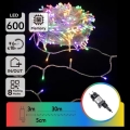 Aigostar - Guirlande LED de Noël extérieure 600 LED, 8 fonctions, 30 m, IP44, multicolore
