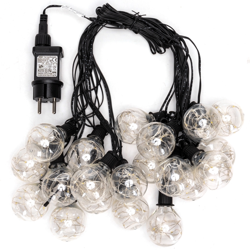 Aigostar - Guirlande lumineuse décorative d'extérieur 160 LED 10 m IP44 blanc froid
