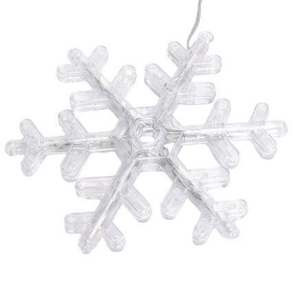 Aigostar - Guirlande LED extérieure 84xLED/8 fonctions 1,2x1m IP44 blanc chaud flocons