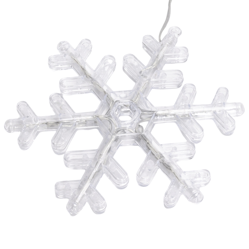 Aigostar - Guirlande LED extérieure 84xLED/8 fonctions 1,2x1m IP44 blanc chaud flocons
