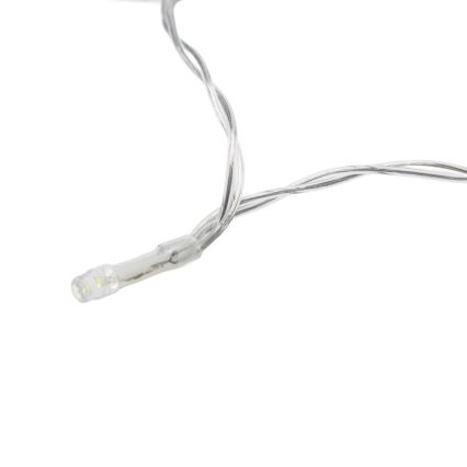 Aigostar - LED dimmable guirlande lumineuse de Noël d'extérieur avec capteur de mouvement 100xLED/3xAA 12m blanc froid + télécommande