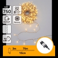 Aigostar - Guirlande lumineuse de Noël d'extérieur 750 LED / 8 fonctions 78 m IP44 blanc chaud