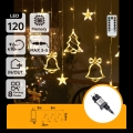 Aigostar - Guirlande lumineuse de Noël extérieure 120 LED, 8 fonctions, 3 x 0,6 m, IP44, blanc chaud + télécommande