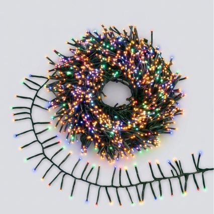 Aigostar - Guirlande lumineuse de Noël extérieure LED 400 LEDs / 8 fonctions, 13 m, IP44, multicolore