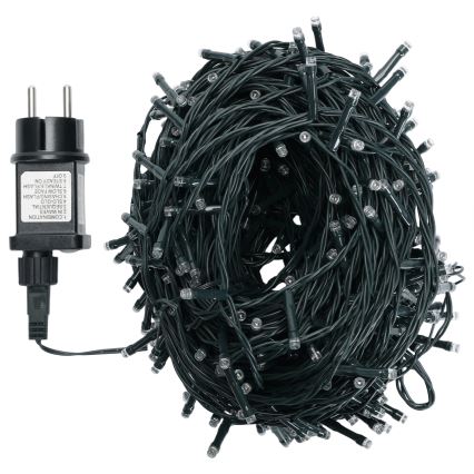 Aigostar - Guirlande de Noël LED d'extérieur 500 LED / 8 fonctions, 50 m, IP44, multicolore