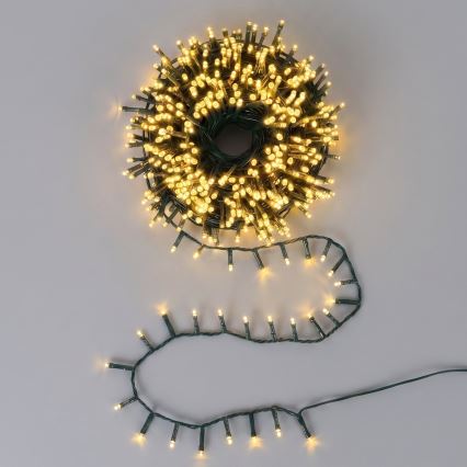 Aigostar - Guirlande lumineuse de Noël LED d'extérieur 1000xLED/8 fonctions 23 m IP44 blanc chaud