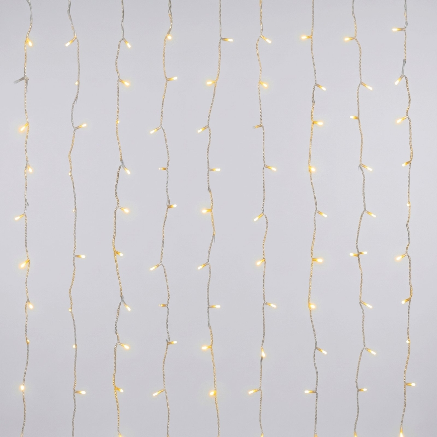 Aigostar - Guirlande lumineuse LED de Noël extérieure 192xLED/8 fonctions 3xAA 4,5x1,2m IP44 blanc chaud