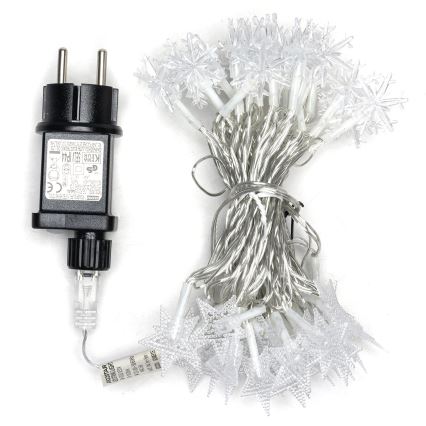 Aigostar - Guirlande lumineuse de Noël LED extérieure, 50 LED, 8 fonctions, 8 m, IP44, blanc chaud