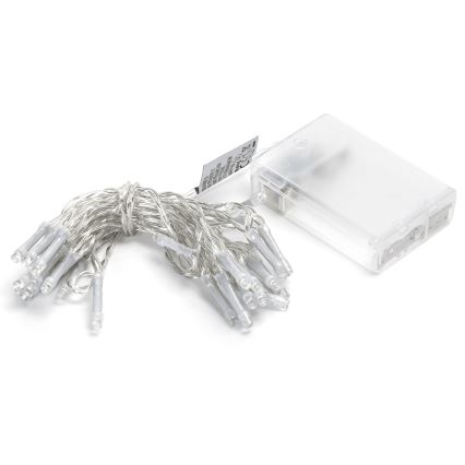 Aigostar - Guirlande lumineuse LED de Noël 30xLED/3xAA 3,3m blanc chaud