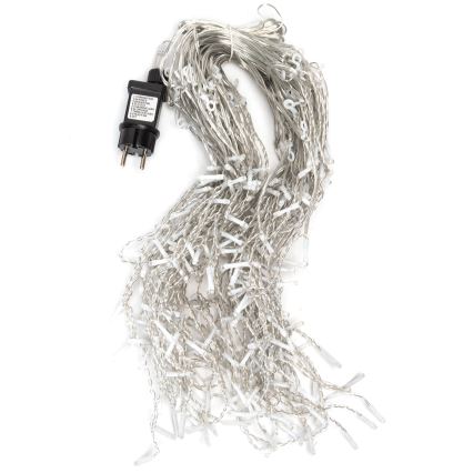 Aigostar - Guirlande lumineuse LED d'extérieur pour Noël 300xLED/6W/230V/8 fonctions 15x0,4m IP44 blanc froid
