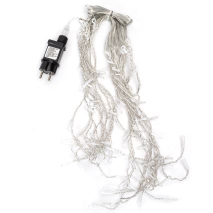 Aigostar - Guirlande lumineuse LED d'extérieur 100 LED / 8 modes 5 x 0,4 m IP44 blanc froid