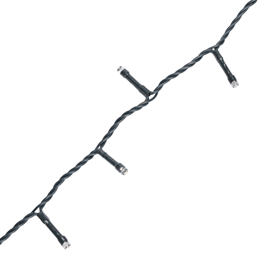 Aigostar - Guirlande lumineuse LED extérieure 500 LED / 8 fonctions, 4x AA, 25,3 m, IP44, blanc chaud