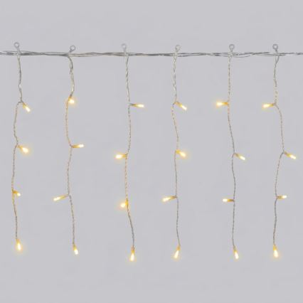 Aigostar - Guirlande lumineuse LED d'extérieur de Noël 100xLED/8 fonctions 8x0,4m IP44 blanc chaud