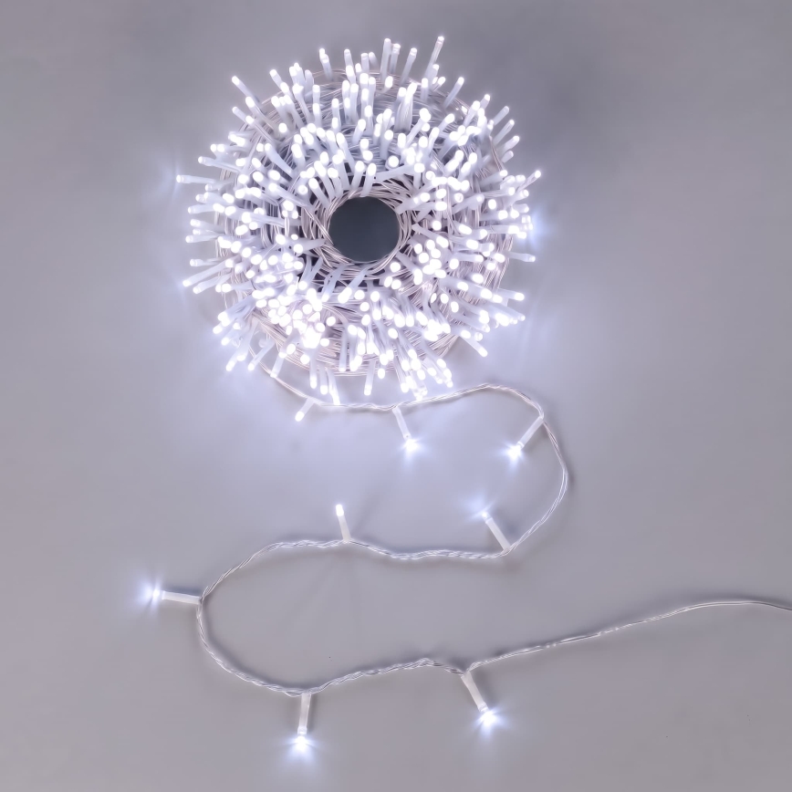 Aigostar - Guirlande lumineuse LED d'extérieur pour Noël 150xLED/8 fonctions 3xAA 5,3m IP44 bleue