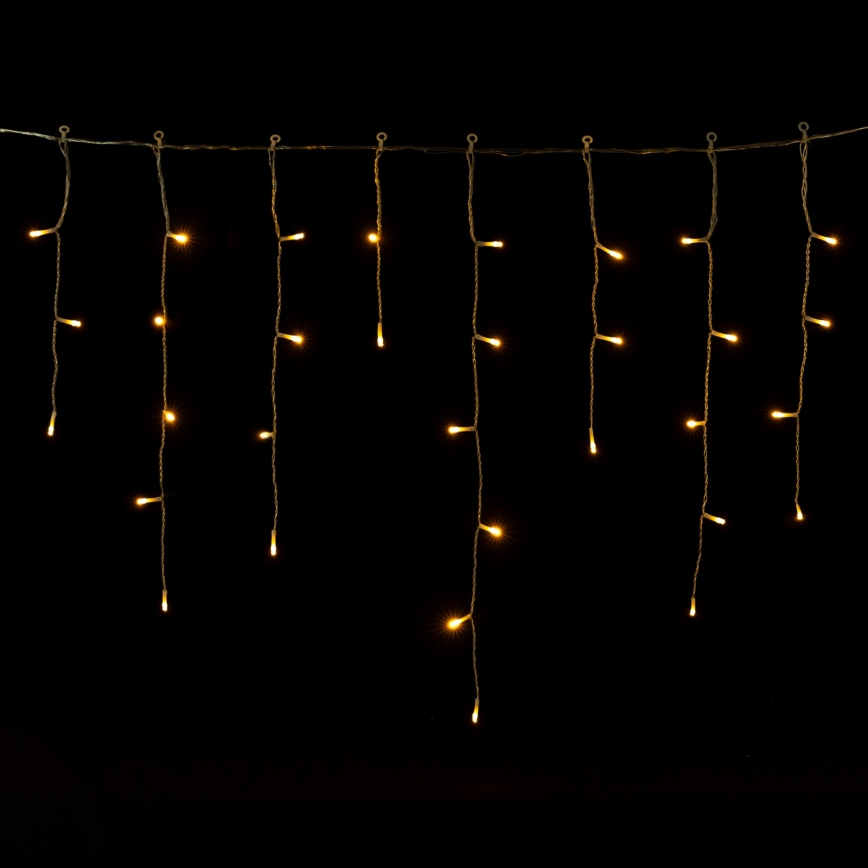 Aigostar - Guirlande de Noël LED d'extérieur 300xLED/8 modes 3xAA 18x0,6 m IP44 blanc chaud