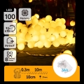 Aigostar - Guirlande lumineuse LED extérieure 100xLED/3xAA/8 fonctions 10,3 m IP44 blanc chaud