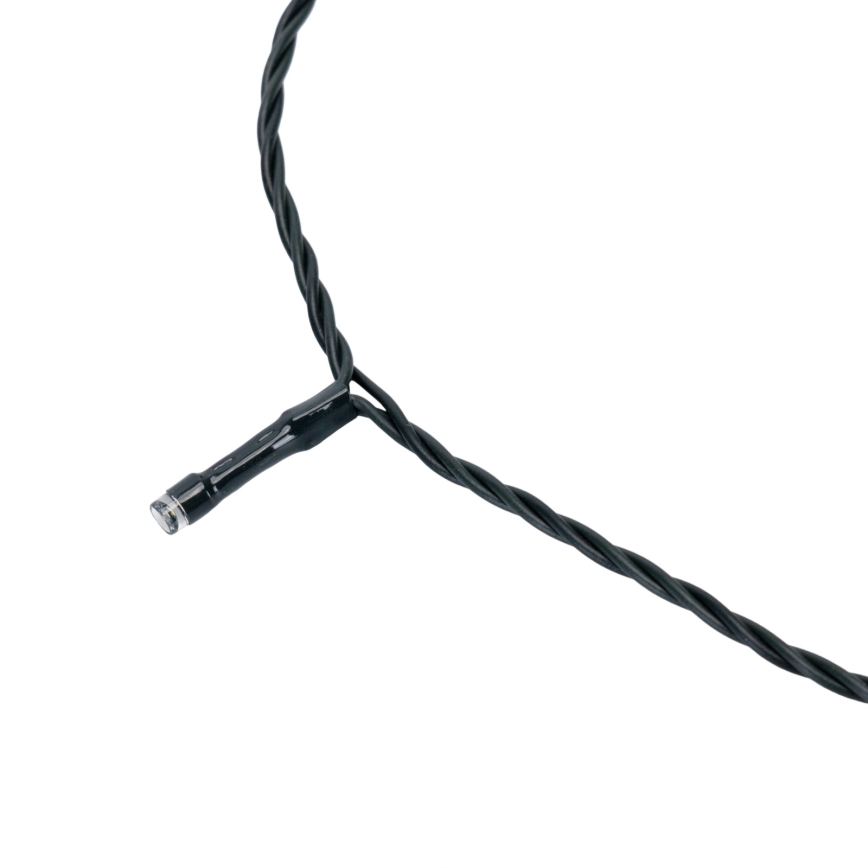 Aigostar - Guirlande de Noël solaire à LED 200 LED/8 fonctions, 22 m, IP65, blanc froid, 800 mAh