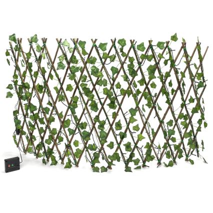 Aigostar - Guirlande solaire 102xLED/2x0,7m IP65 blanc chaud ivy
